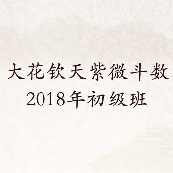 大花2018年钦天紫微斗数初级班课程18讲MP3录音