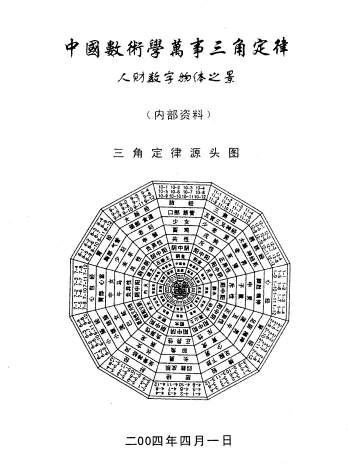 苏方行 中国数术学万事三角定律（人财数字物体之景）PDF电子书