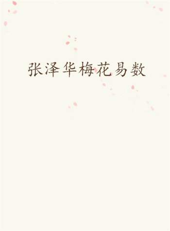 张泽华梅花易数文档36份word版