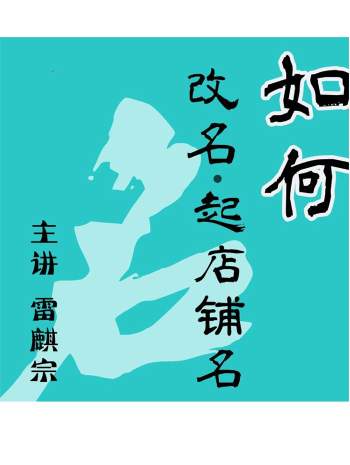 雷麒宗如何改名起店铺名高清版34页