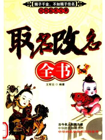 民间取名宝典《取名改名全书》王军云著378页PDF电子版下载
