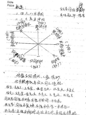 赖纯聪 家传阳宅天星风水绝学《天星风水甲乙部》手写笔记PDF电子书