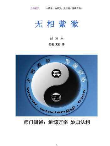 无相紫微（内部讲义节选）281页PDF电子书