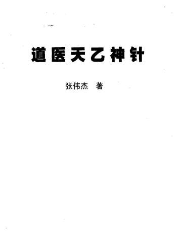 中国神秘文化大系列《道医天乙神针》361页PDF电子书