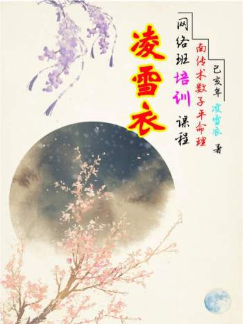 凌雪衣 南传子平盲派八字2020年凌雪衣网络班课程481页