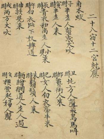 古籍《祖传二十八宿克应手抄本》52页PDF电子书