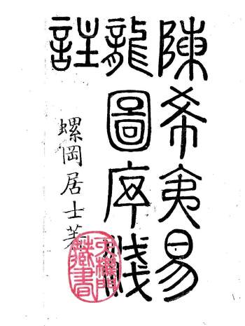 螺岡居士《陈希夷易龙图序+玄空秘旨浅注》（古本）