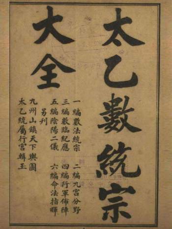 《太乙数统宗大全》民国十三年版6册