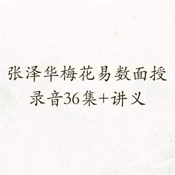 张泽华梅花易数面授录音36集+讲义