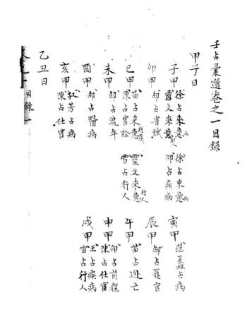 《精抄历代六壬占验汇选》六卷（含合订本及分卷版本）