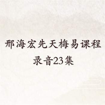 邢海宏先天梅易网络课程录音23集