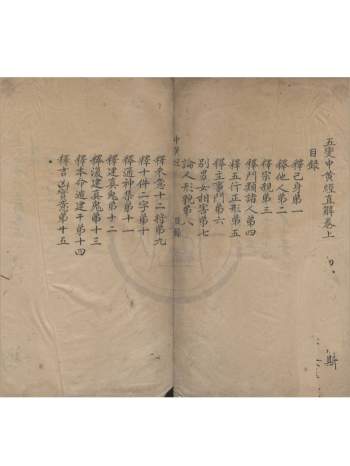 《五变中黄经直解二卷》清嘉庆南野草堂抄本.天一阁藏122页双面