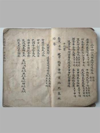 《地理二十四山分金催补》民间手抄珍本80页