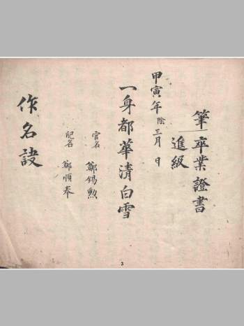 《作名秘要》民国.郑锡勳抄写24页