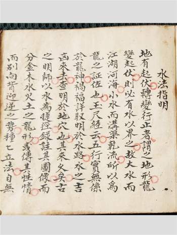 《水法指明地理秘集》清代名师精抄秘本 45筒子页