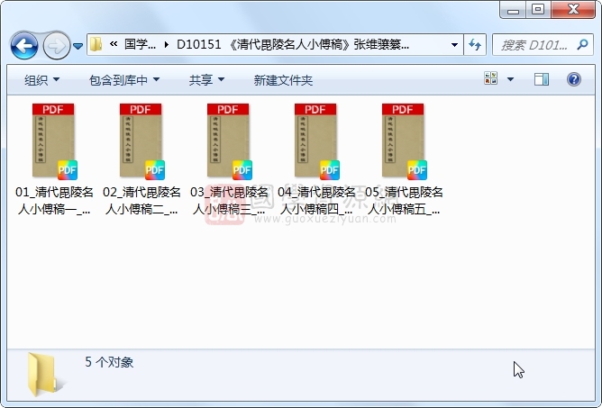 《清代毘陵名人小傅稿》张维骧纂 5册 古籍网 第1张